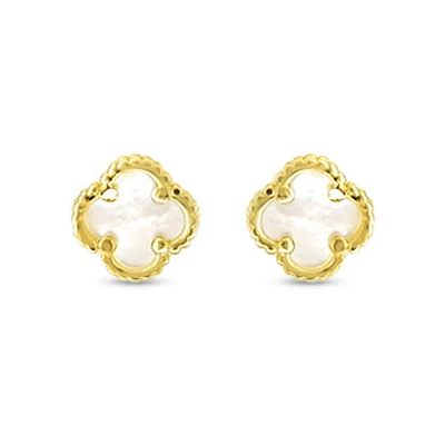 10K Yellow Gold Stud Earrings