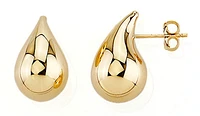 10K Yellow Gold Water Drop Earrings