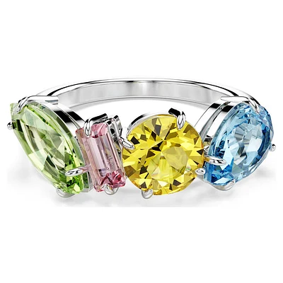 Swarovski - Gema ring Mixed cuts, Multicoloured, Rhodium plated - 5692407