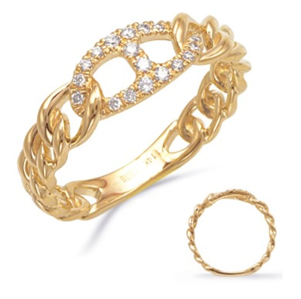 14K Yellow Gold cttw Diamond Ring