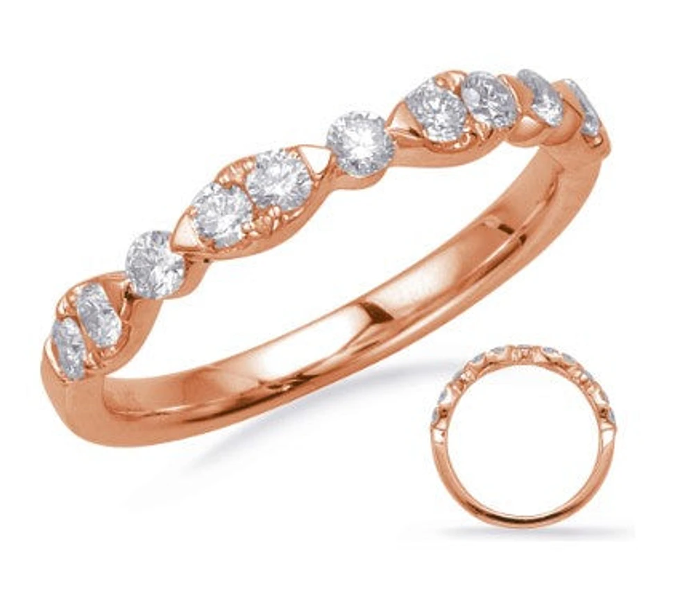 14K Rose Gold 0.45 cttw Diamond Ring - 4.5