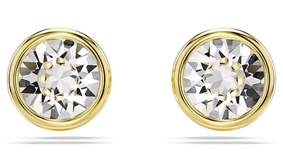 Swarovski - Imber stud earrings, Round cut, White, Gold-tone plated - 5681552/5689660 (SS)