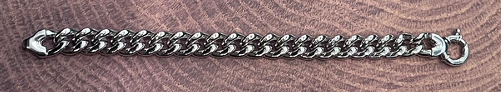 925 Sterling Silver 12.0mm Curb Bracelet - 8 Inches