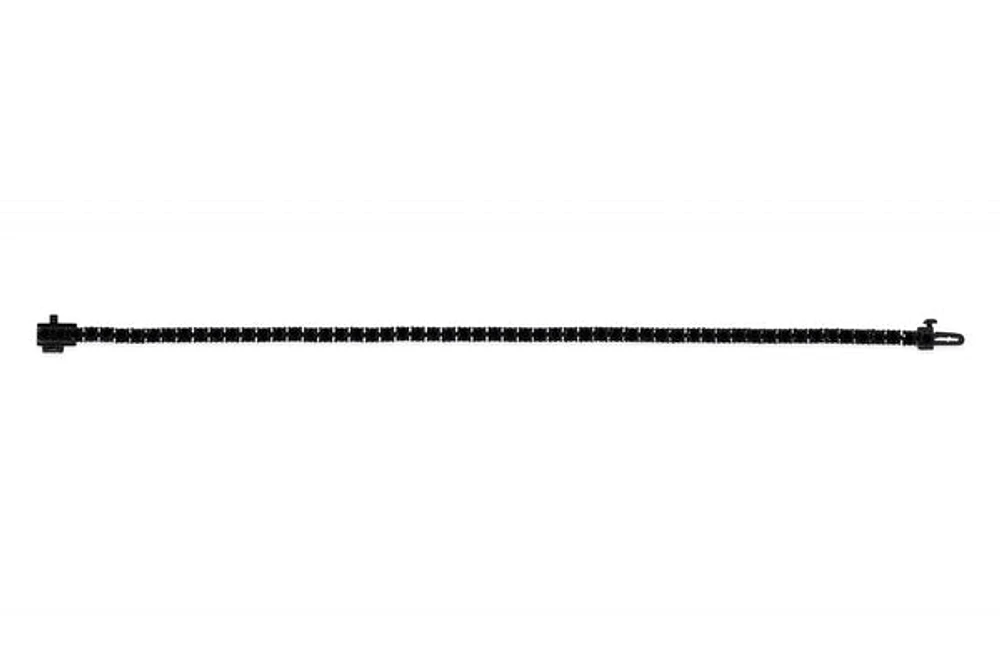 Sterling Silver with Black Rhodium Lab Created Black Spinel Bracelet