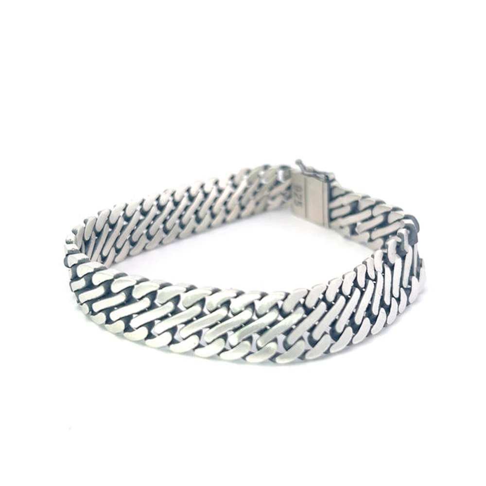925 Silver 11.0mm Bracelet - 8.0 Inches