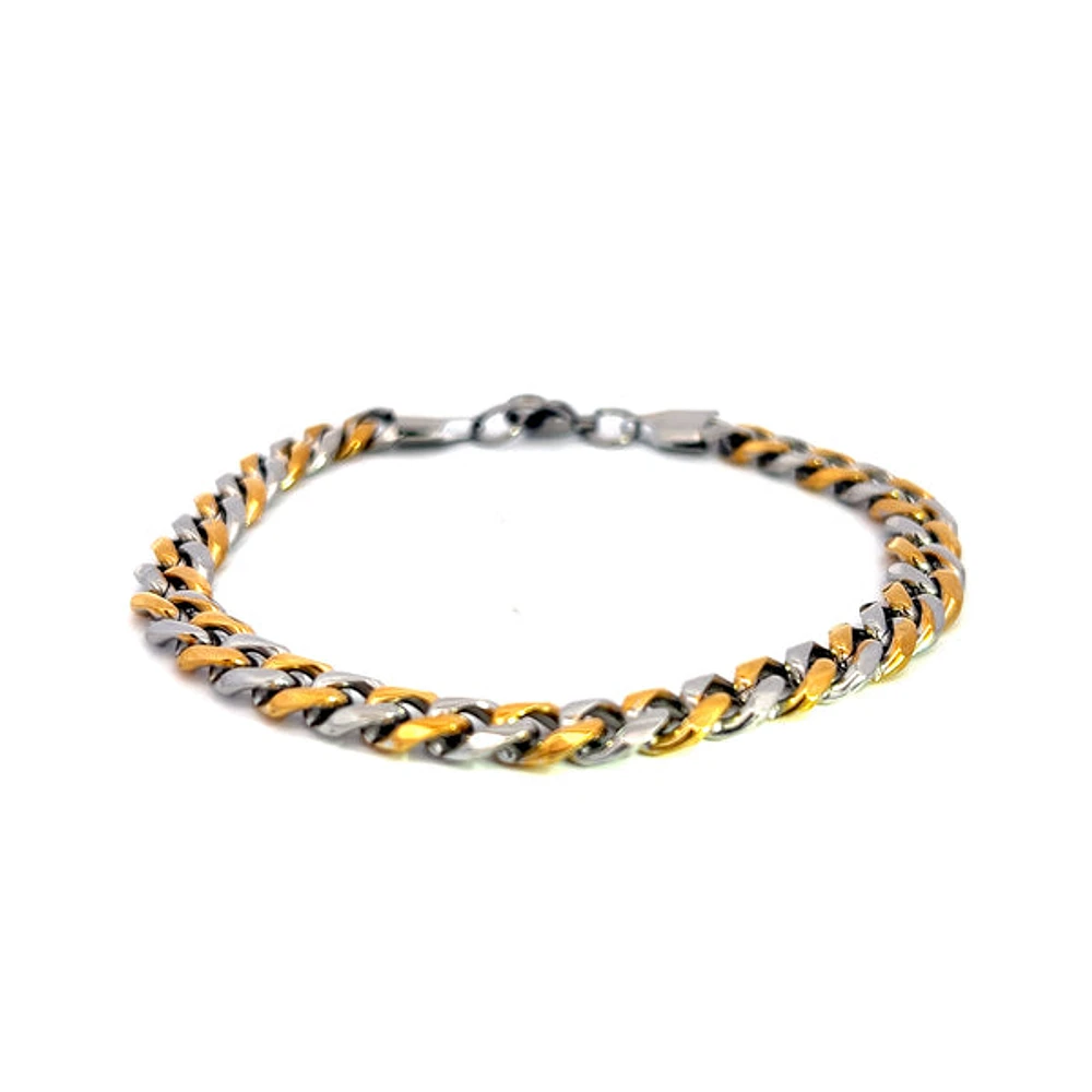 Stainless Steel 7.5mm Bracelet - 8.5 Inches