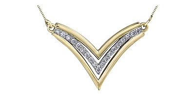 10K Yellow Gold cttw Diamond Necklace