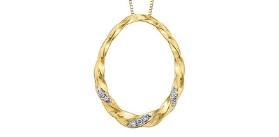 10K Yellow Gold cttw Diamond Necklace