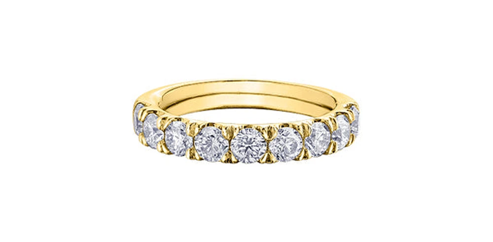 10K Yellow Gold 1.50cttw Diamond Band - / 4.5
