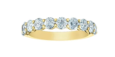 14K Yellow Gold 1.50cttw Lab Grown Diamond Band
