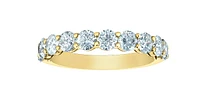 14K Yellow Gold 1.50cttw Lab Grown Diamond Band