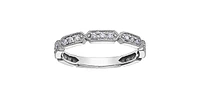 10K White Gold 0.15 cttw Diamond Ring