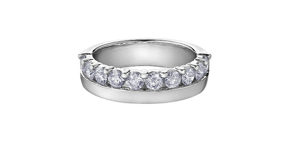 14K White Gold 1.0cttw Diamond Ring