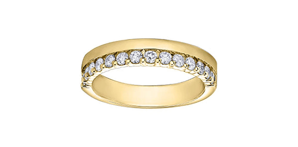 14K Yellow Gold 0.50cttw Diamond Band - 4.5