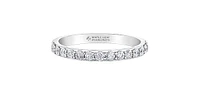 18K White Gold 0.30cttw Canadian Diamond Band - size 6.5