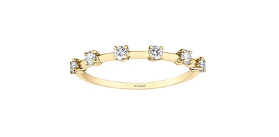 14K Gold 0.25cttw Canadian Diamond Ring