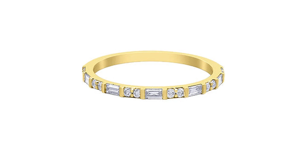 10K Yellow Gold 0.20cttw Baguette Diamond Ring
