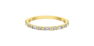 10K Yellow Gold 0.27 cttw Diamond Ring - 4