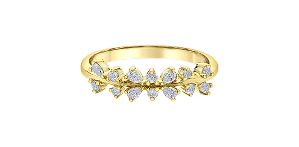 14K Gold 0.25cttw Diamond Ring