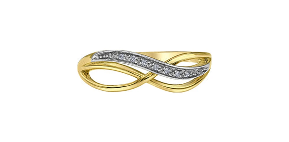 10K Yellow Gold cttw Diamond Ring