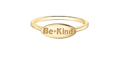 10K Yellow Gold 0.002cttw Diamond Ring - / 4.5