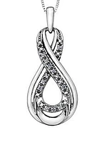 10K White Gold cttw Diamond Pendant