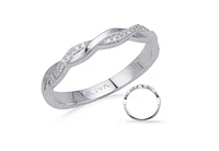 14K White Gold 0.15cttw Diamond Ring - size 6.5