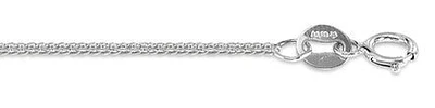 10K White Gold 1.00mm Wheat Chain