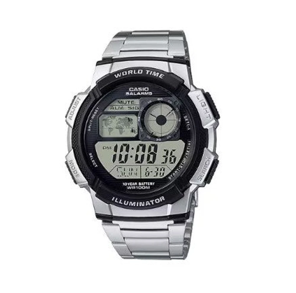 Casio Men's Sport Multi-Function Dial Watch Grey and Black AE1100W-1A