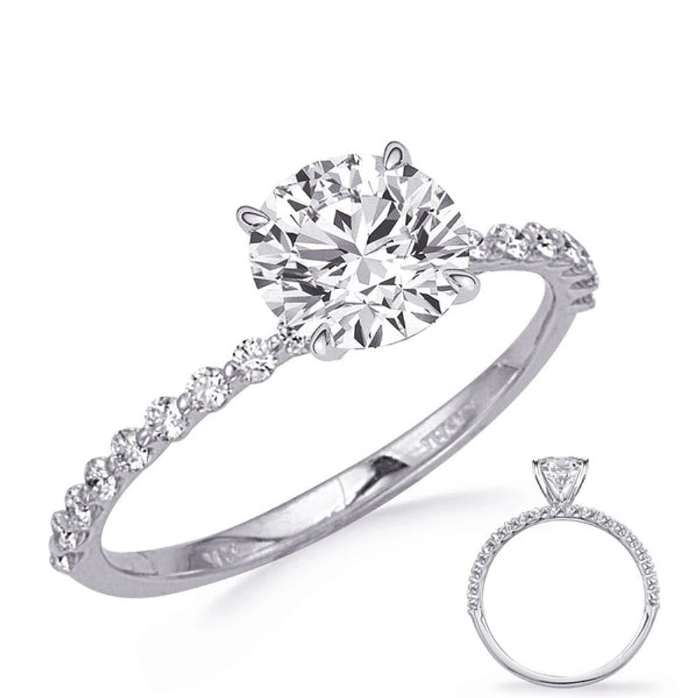 Platinum Round Brilliant Cut Diamond Ring