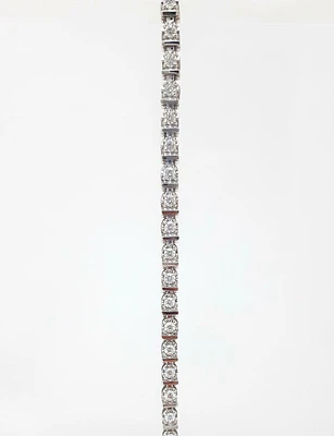 10K White Gold 2.00 cttw Diamond Tennis Bracelet