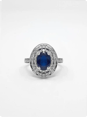 Sapphire and Diamond Ring - 4.5