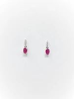 RUBY AND DIAMOND EARRINGS