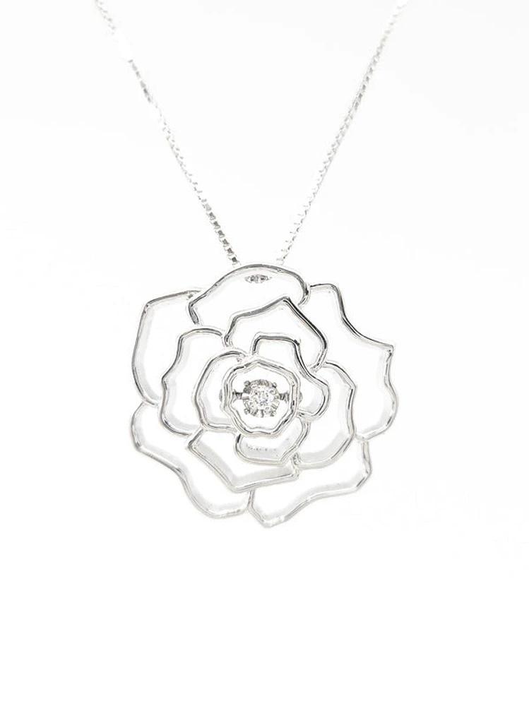 Sterling Silver Canadian Diamond Necklace