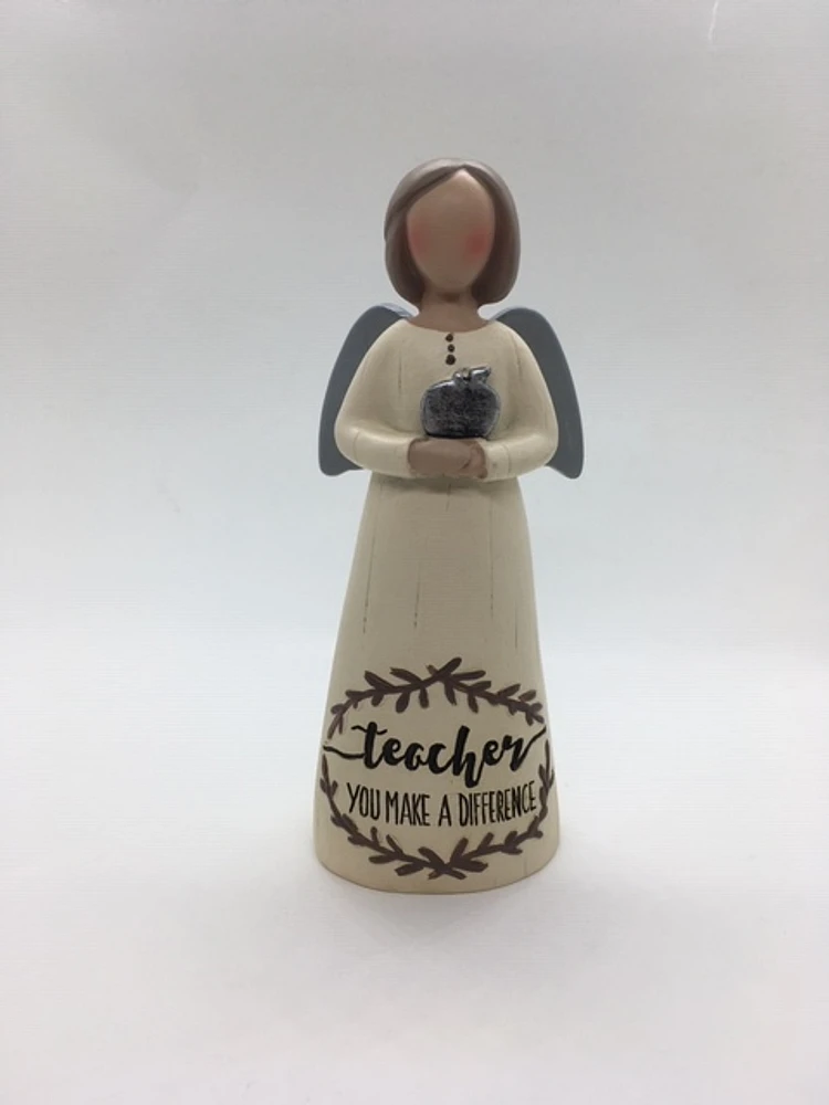 Poly Angel Teacher With Apple