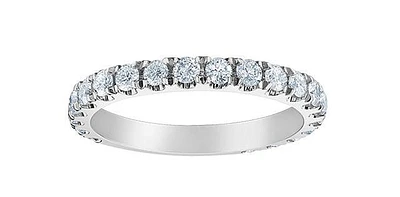 14K White Gold 1.00cttw Lab Grown Diamond Band
