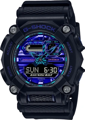 Casio G-Shock Analog Digital Watch, Virtual Blue Series GA900VB-1A