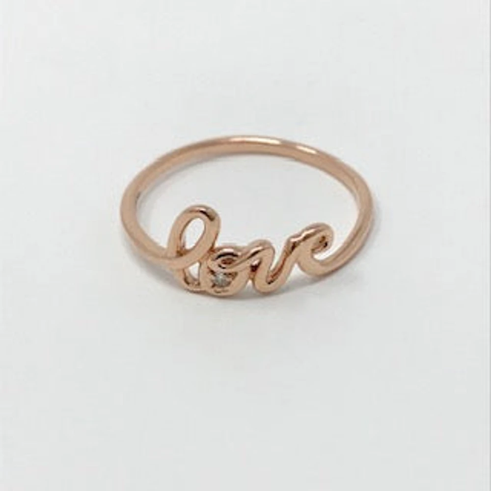 Diamond Love Ring