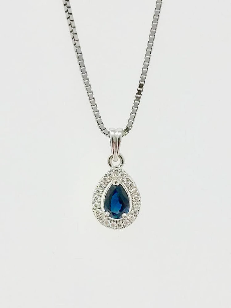 Sapphire and Diamond Pendant