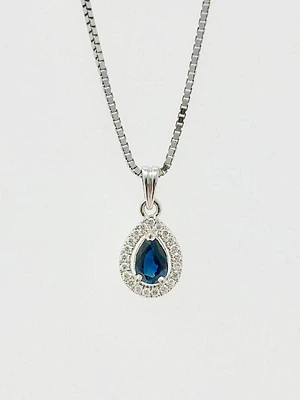 Sapphire and Diamond Pendant