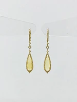 Citrine and Diamond Earrings