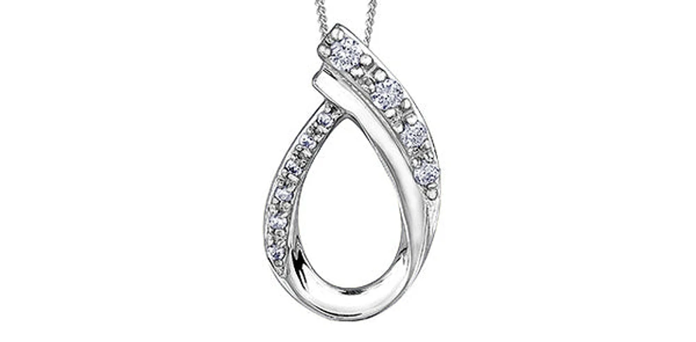 White Gold Diamond Pendant