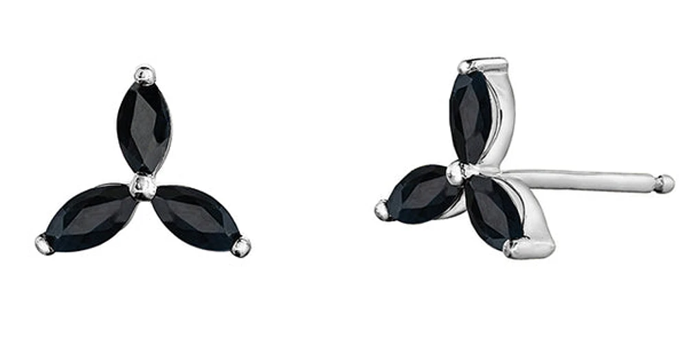 Black Sapphire Earrings