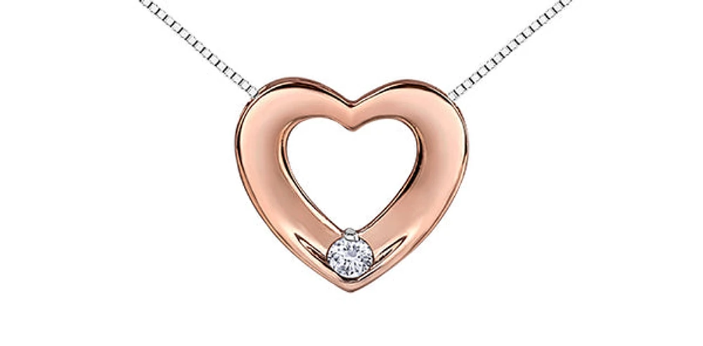 Rose Gold Canadian Diamond Pendant