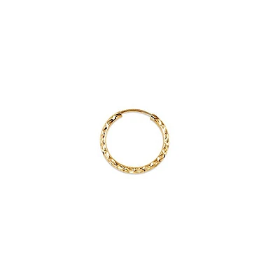 10K Yellow Gold 20mm Sleeper/Keeper/Hoop Earrings