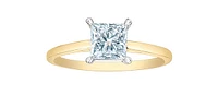 14K White gold 1.01Cttw Lab Grown Princess Cut Diamond Engagement / Anniversary Ring  - 7