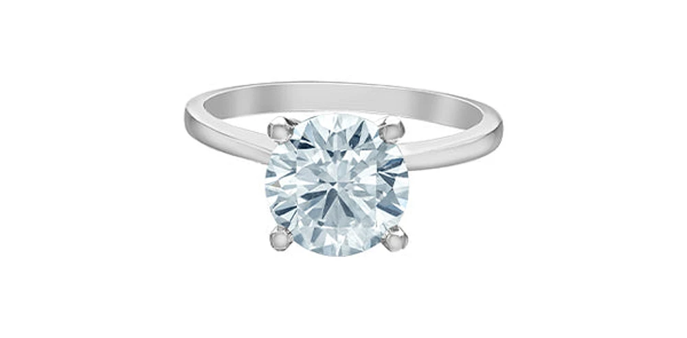 14K White Gold 2.26cttw Lab Grown Round Brilliant Cut Diamond Engagement / Anniversary Ring - 7