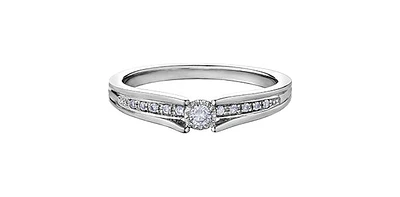 10K Gold 0.10cttw Diamond Ring