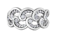 14K White Gold 0.51cttw Diamond Band - 6.5