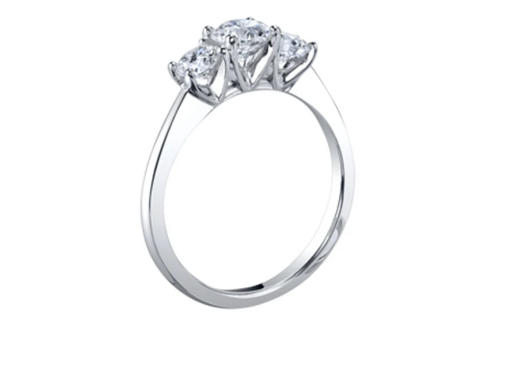 Platinum 0.50-1.00cttw Canadian Round Brilliant Multi Stone Diamond Engagement Ring - 0.50 Carat Total /